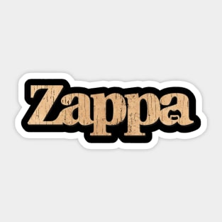 Zappa Vintage Look Fan Art Sticker